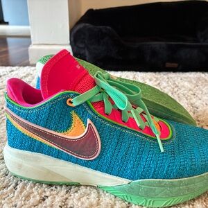 Nike Pink and Blue Sneakers